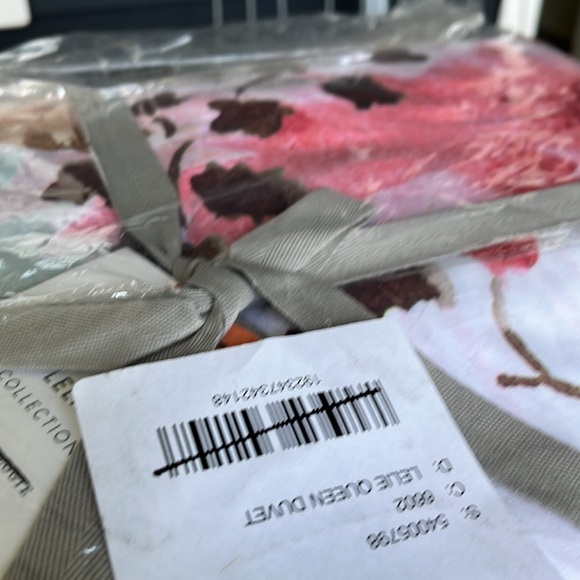 Anthropologie Lelie Queen Size Duvet Cover Floral New In Package - Picture 4 of 5